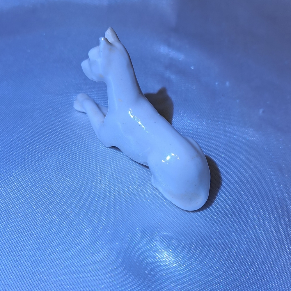 Glass/Porcelin Dog - Picture 2 of 6